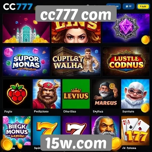 Análise da oferta de jogos no site cc777 com